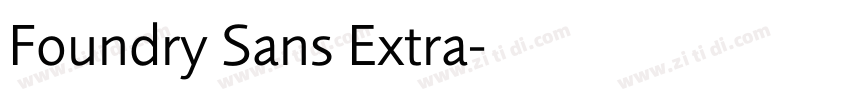 Foundry Sans Extra字体转换